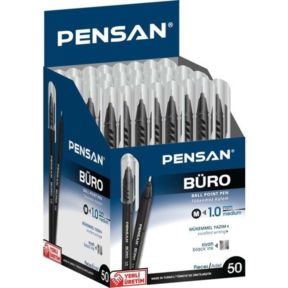 Pensan 2270 Büro Tükenmez Kalem 1 mm Siyah 50 Adet