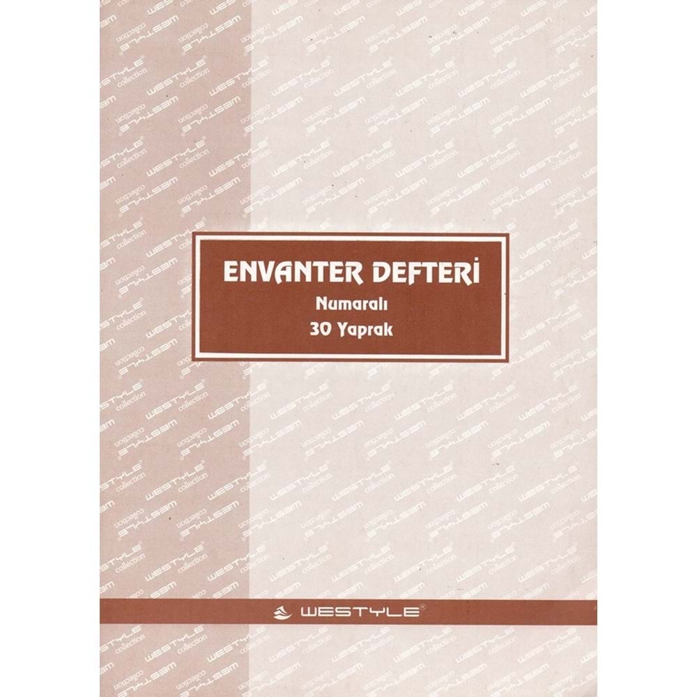 Envanter Defteri A/4 Karton Kapak Numaralı 20 Yaprak