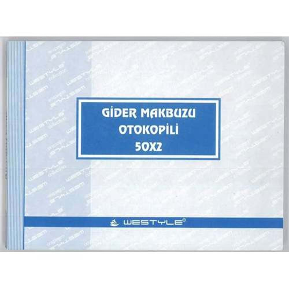 Özkan Otokopili Gider Makbuzu 50 Yaprak X 2 Nüsha