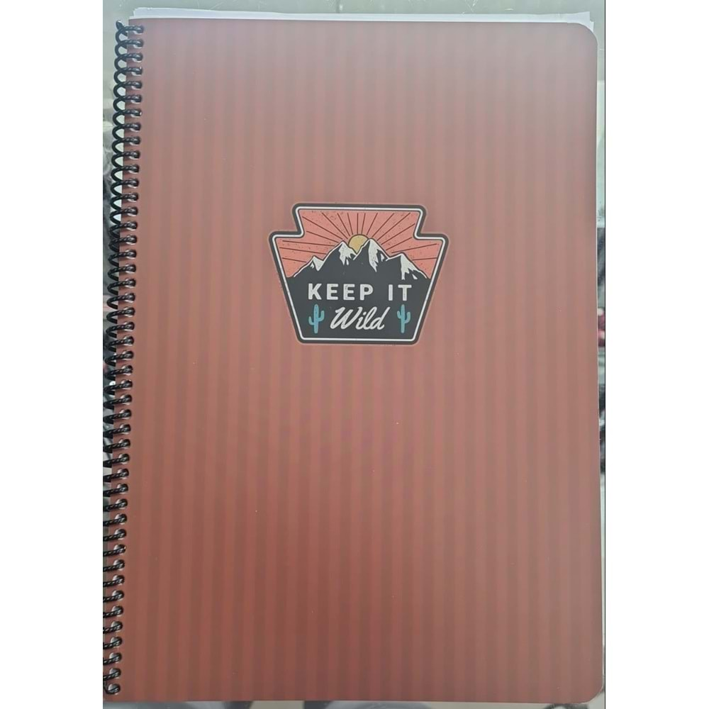 Keskin Defter A4 Yp. Kareli Karton Kp.Spr. Outdoor Defter F01694