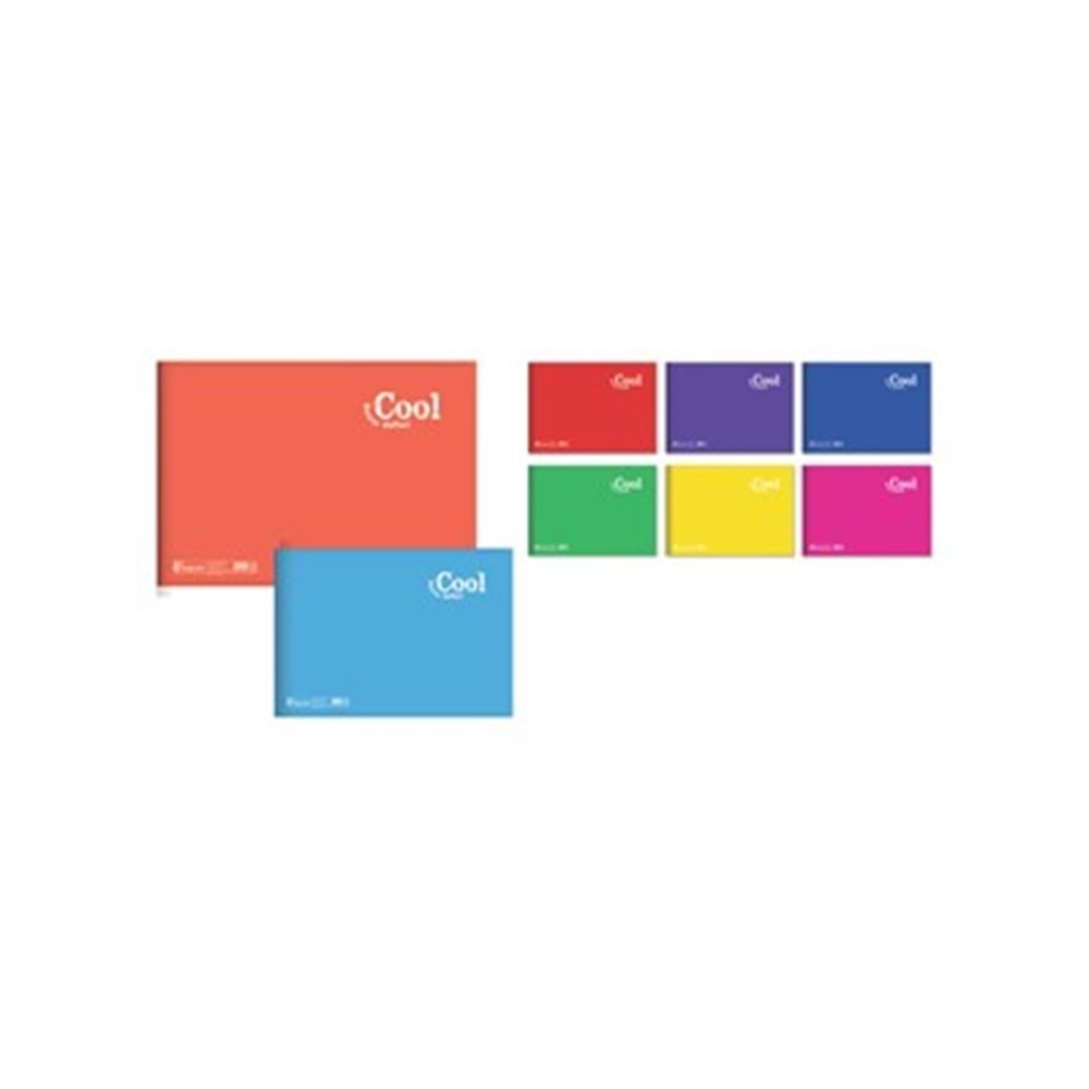 Keskin Color Cool PP Kapak Spiralli Resim Defteri 17X24 cm 15 Yaprak