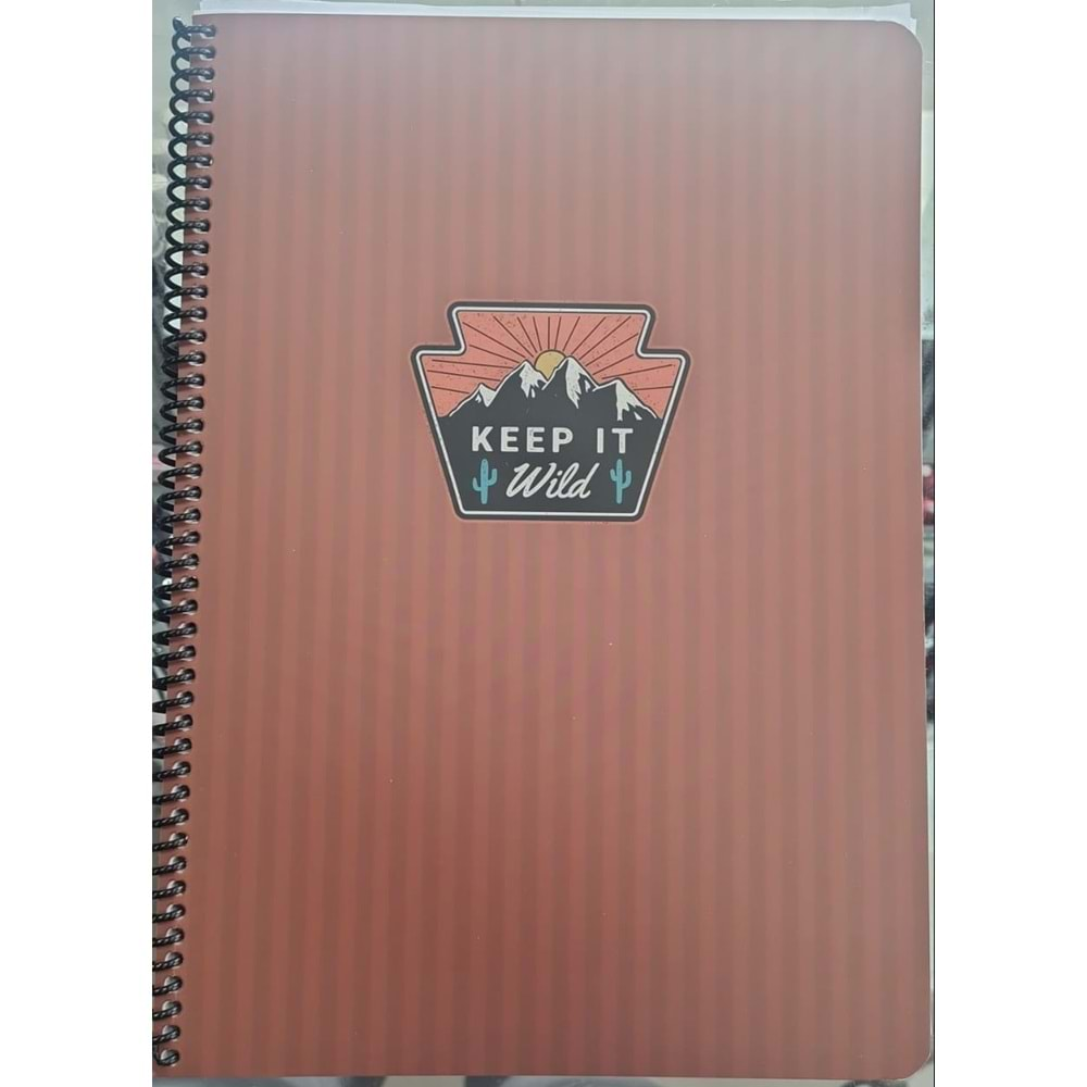 Keskin Defter A4 Yp. Düz Karton Kp.Spr. Outdoor Defter F01694