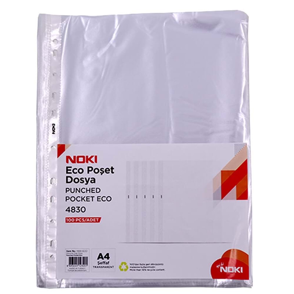 Noki 100 lü Poşet Dosya Eco 4830