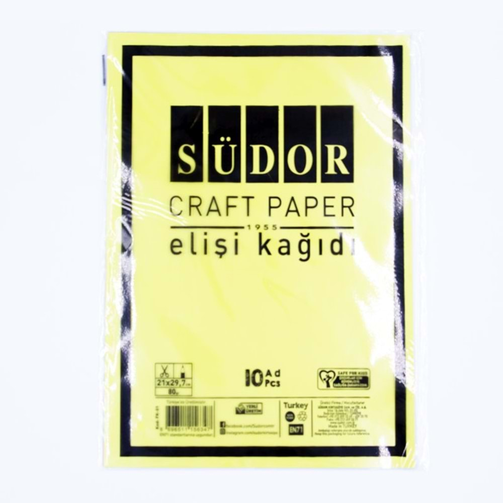 Südor Elişi Kağıdı A4 10 lu 80 g