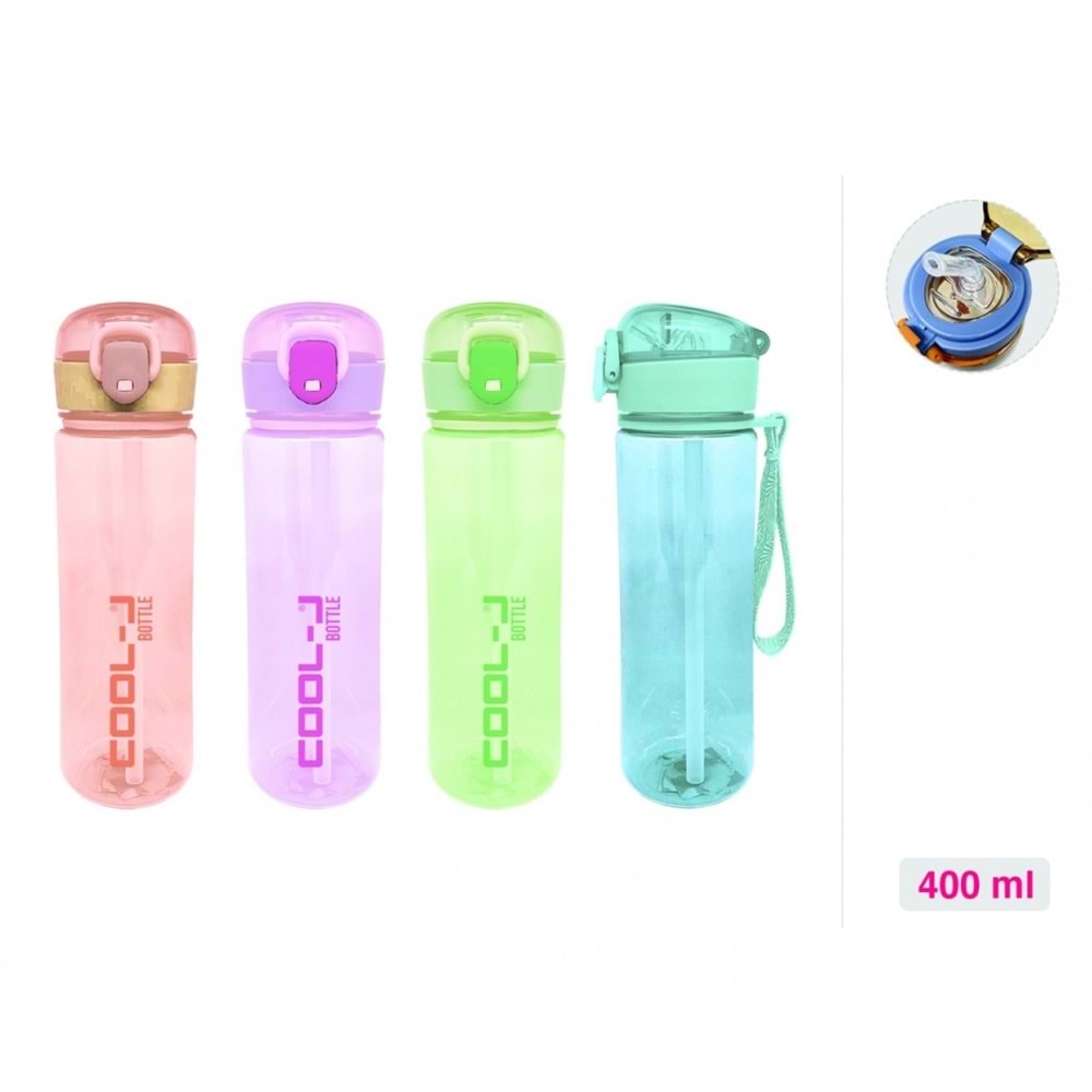 Gıpta Kilitli Matara 400Ml Pctg 4 Renk Mıx