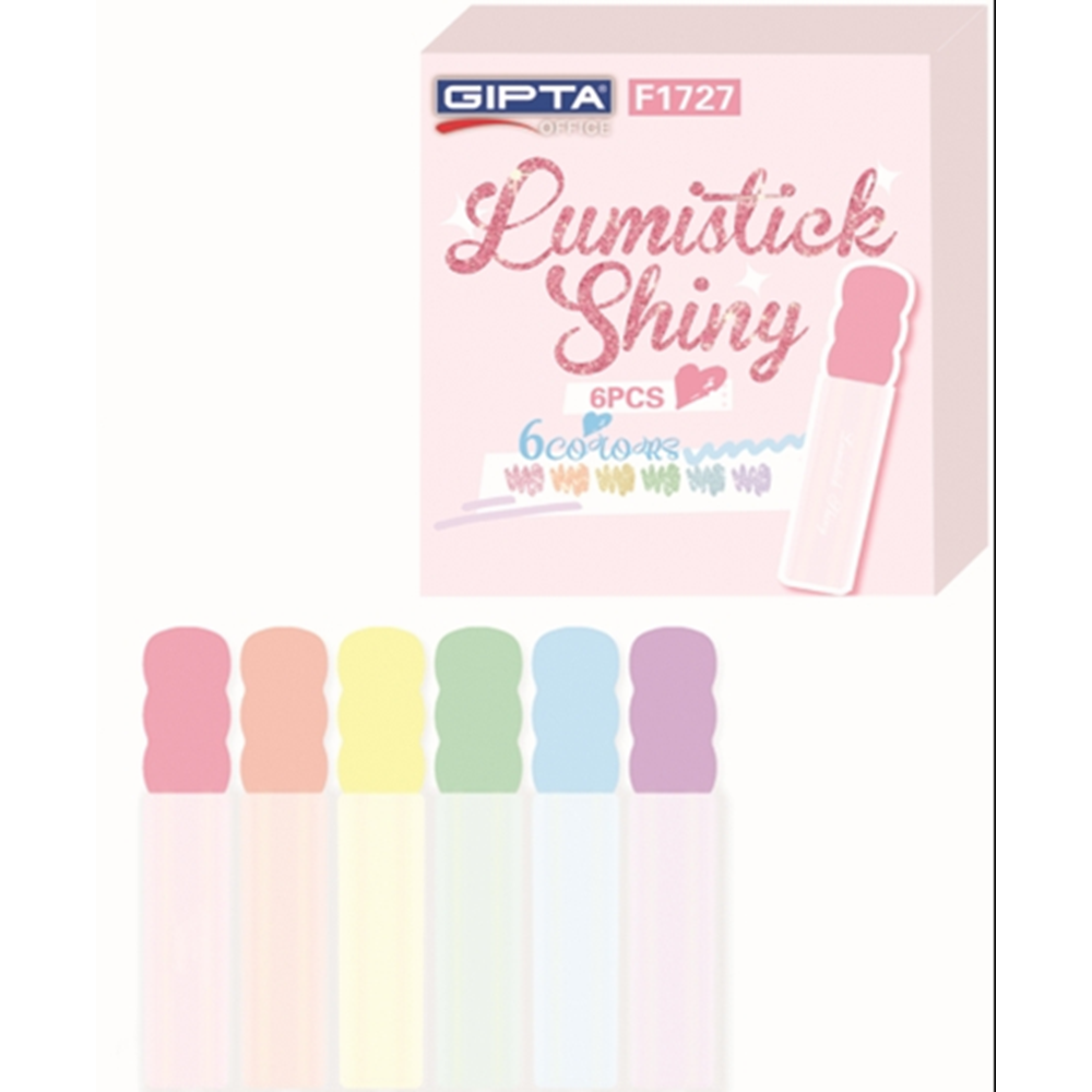 Gıpta Fosforlu Kalem Lumıstıck Shıny Simli 6 Lı Set F1727
