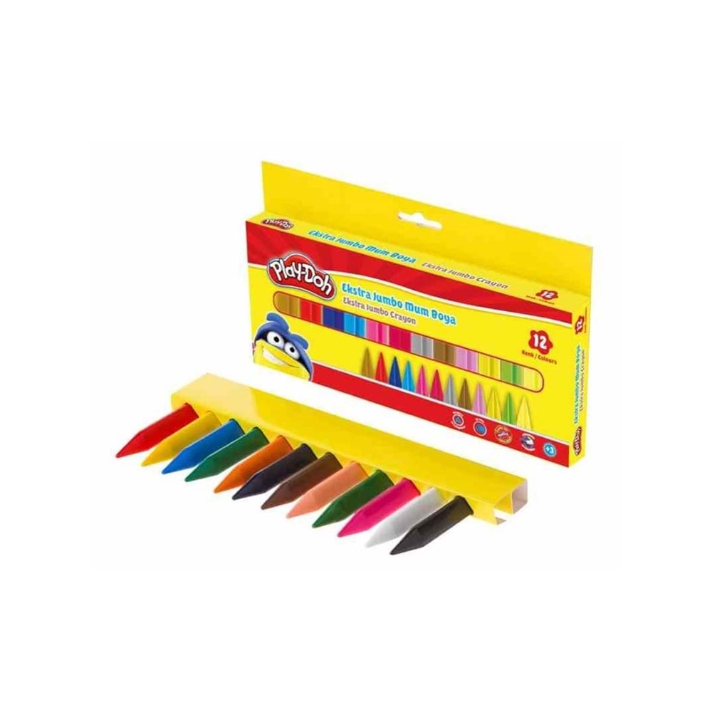 Play Doh Extra Jumbo Crayon 12 Renk