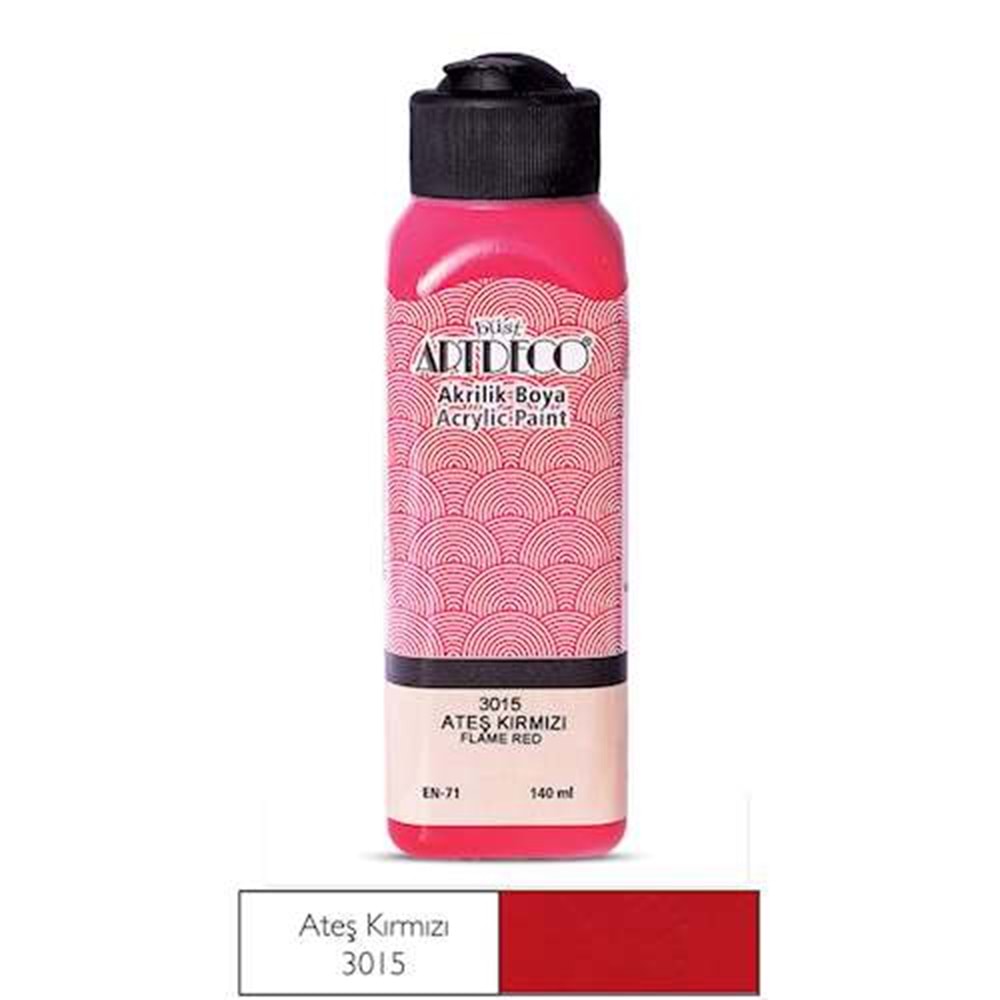 Artdeco Akrilik Boya 140 ml Ateş Kırmızı