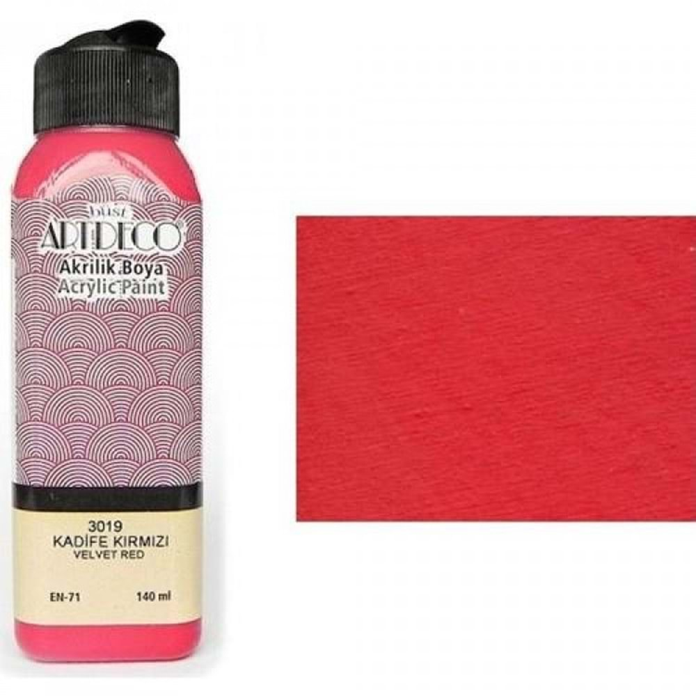 ARTDECO AKRİLİK BOYA 140 ML KADİFE KIRMIZI