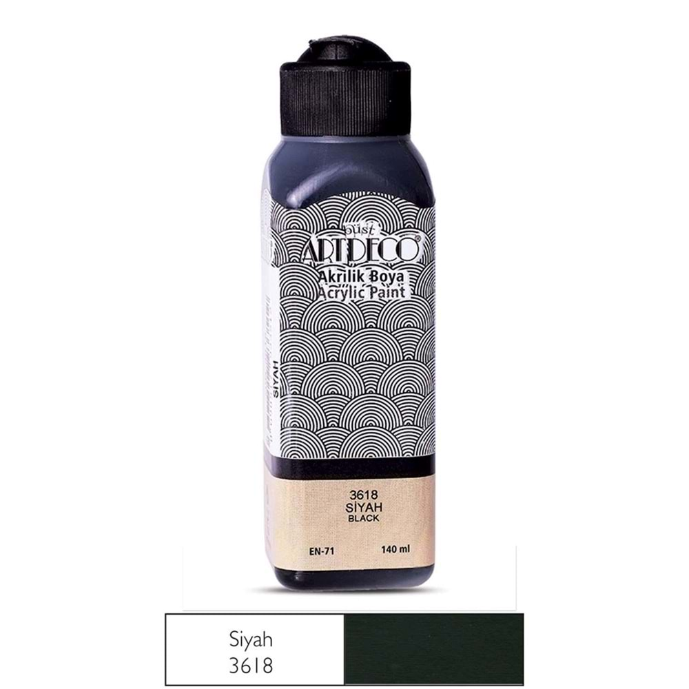 Artdeco Akrilik Boya 140 ml SİYAH