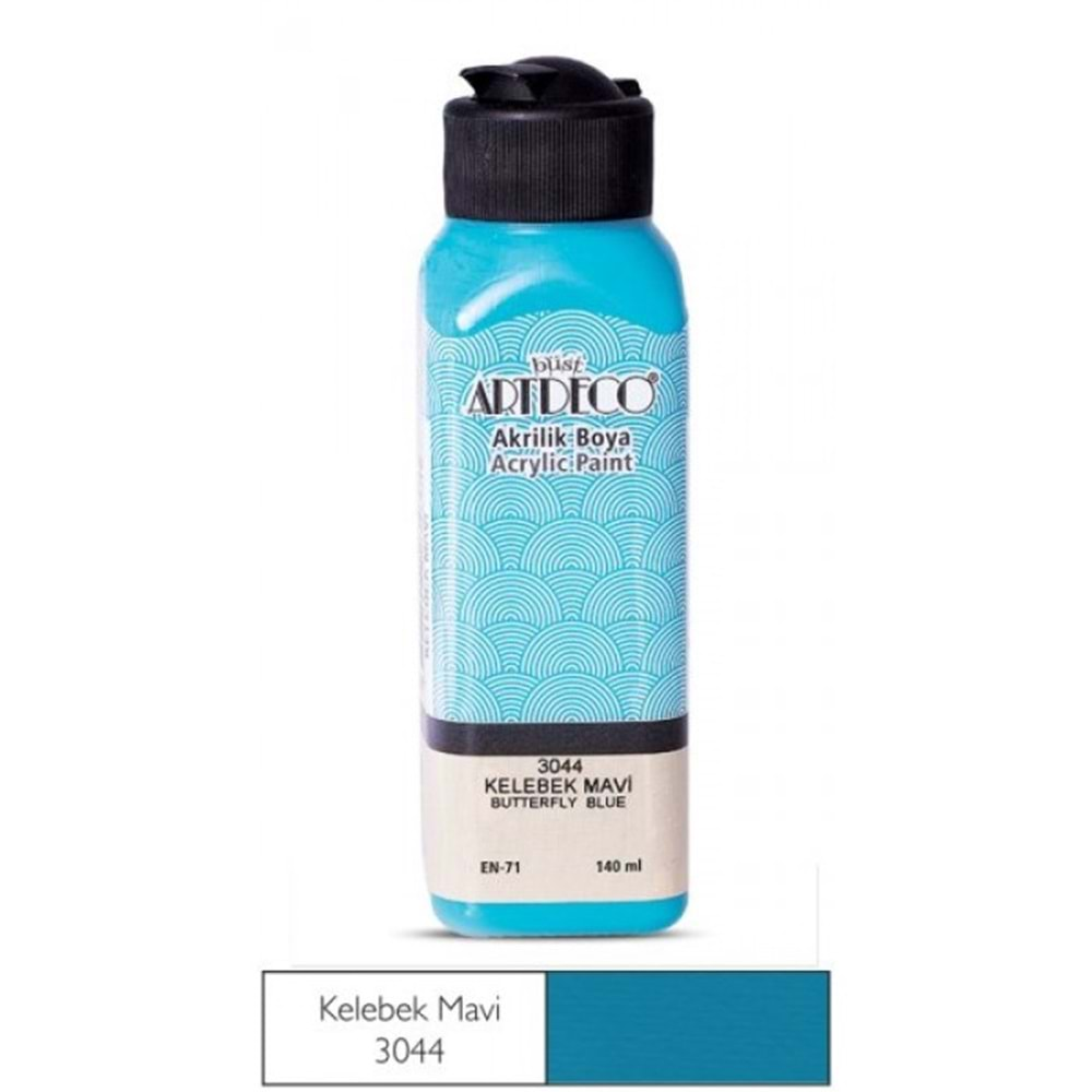 ARTDECO AKRİLİK BOYA 140 ML KELEBEK MAVİ