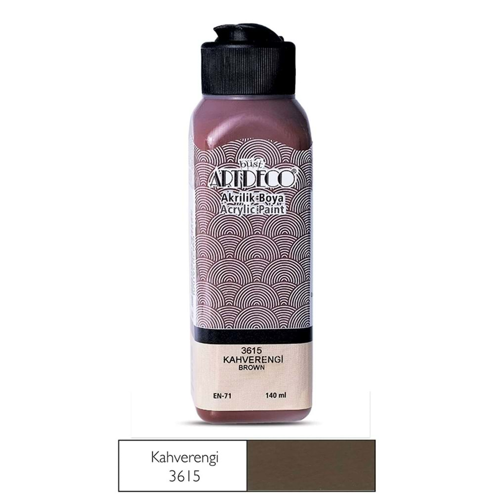 Artdeco Akrilik Boya 140 Ml KAHVERENGİ Y-070R-3615