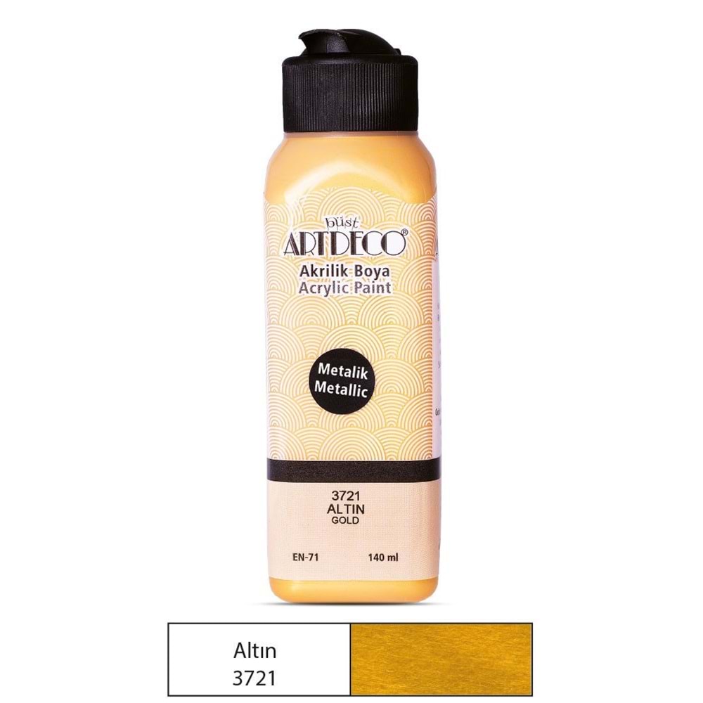 Artdeco Metalik 140 Ml Akrilk Boya Altın