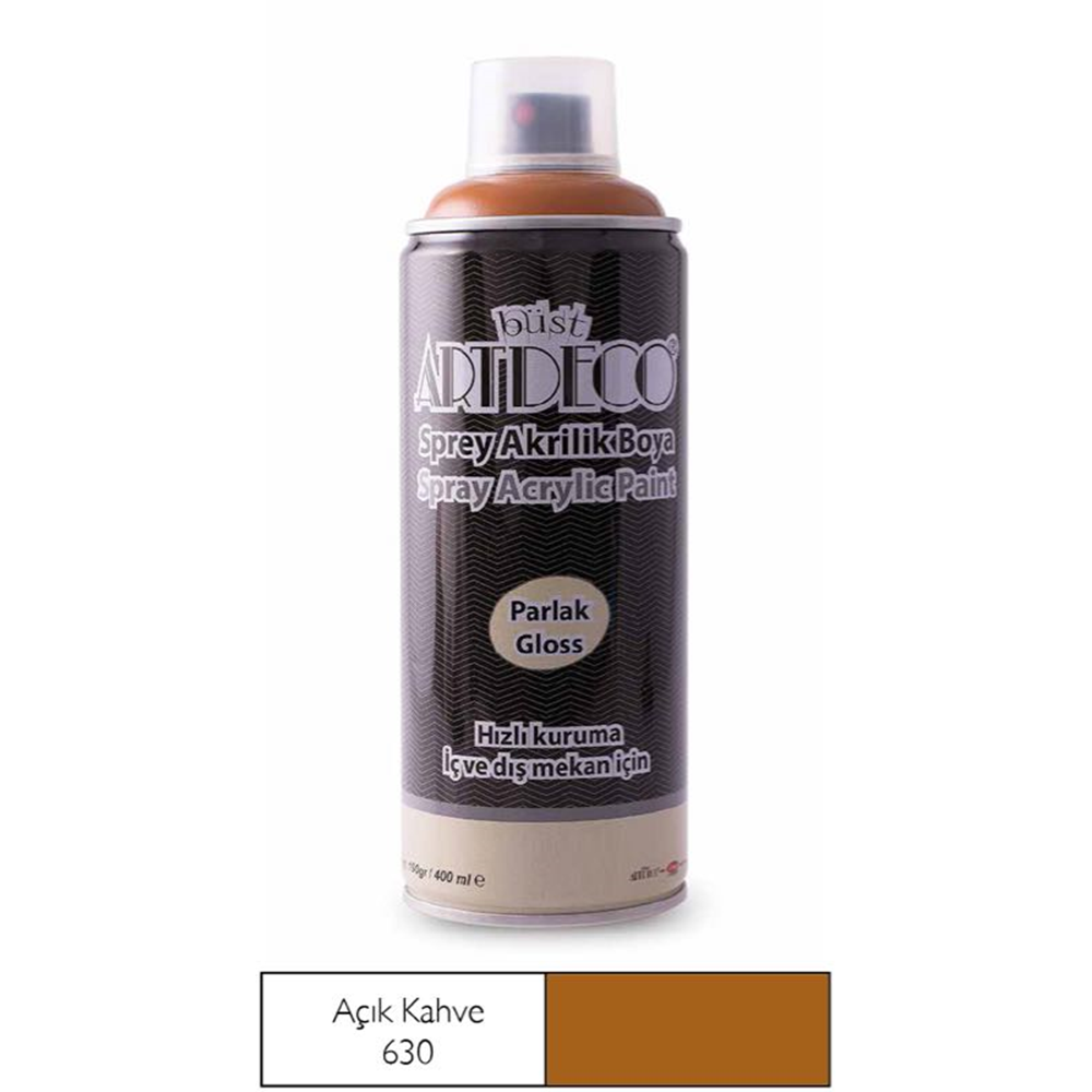 Artdeco Akrilik Sprey Boya 400 ml 630 Açık Kahverengi
