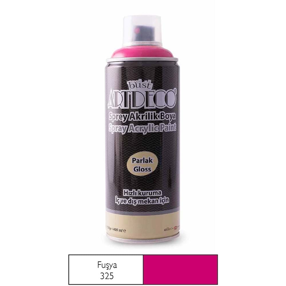 Artdeco Akrilik Sprey Boya 400 ml 325 Fuşya