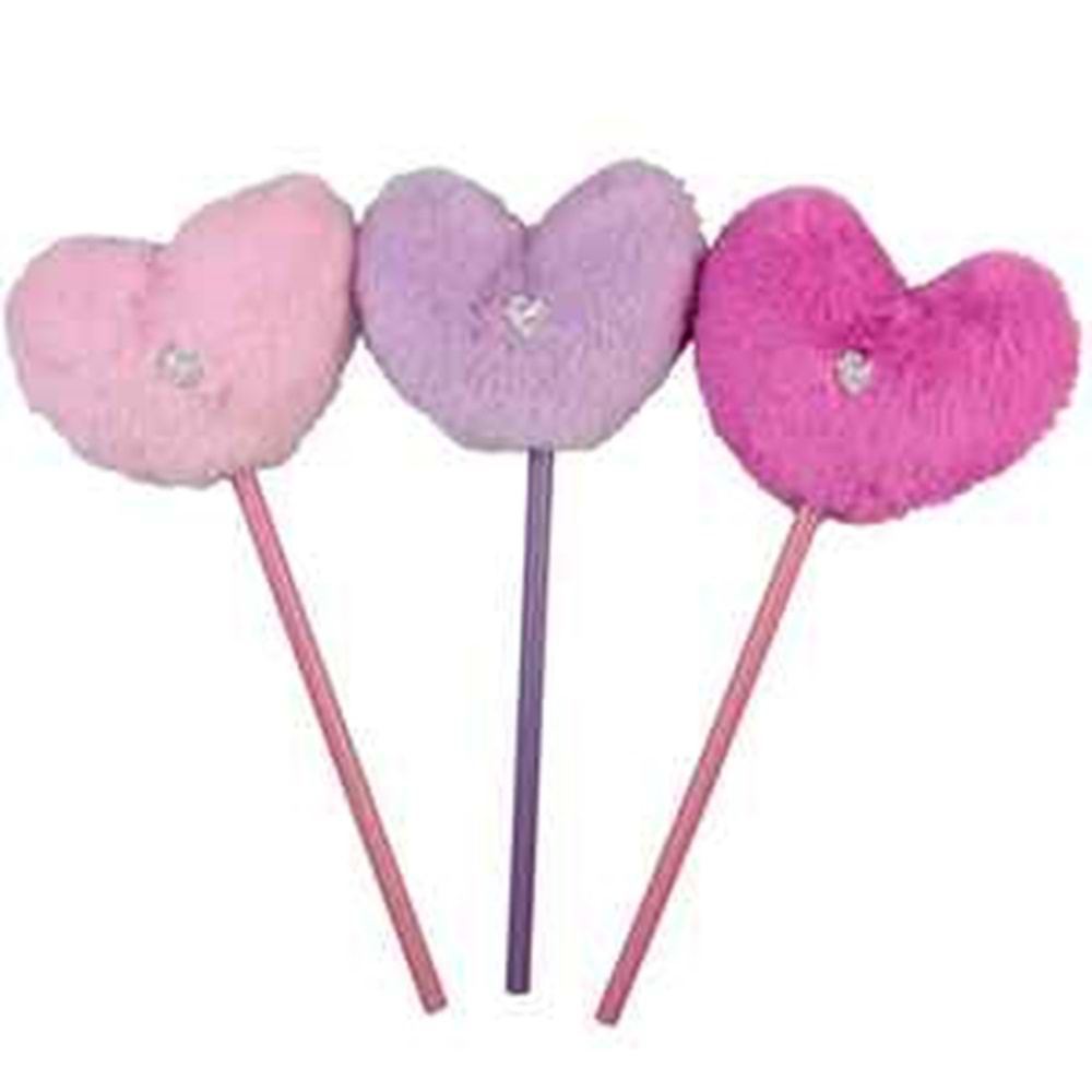 Cem Dolphın Wp-7573 Kalp Başlıklı Kurşun Kalem Ponpon