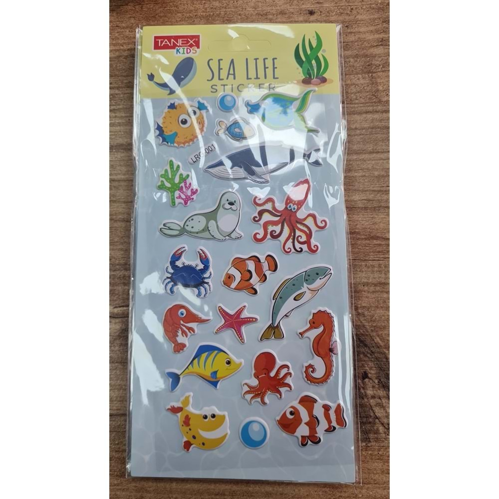 TNX-5104 SEA LIFE STICXKER-5 PUFFY ETİKETİ 10