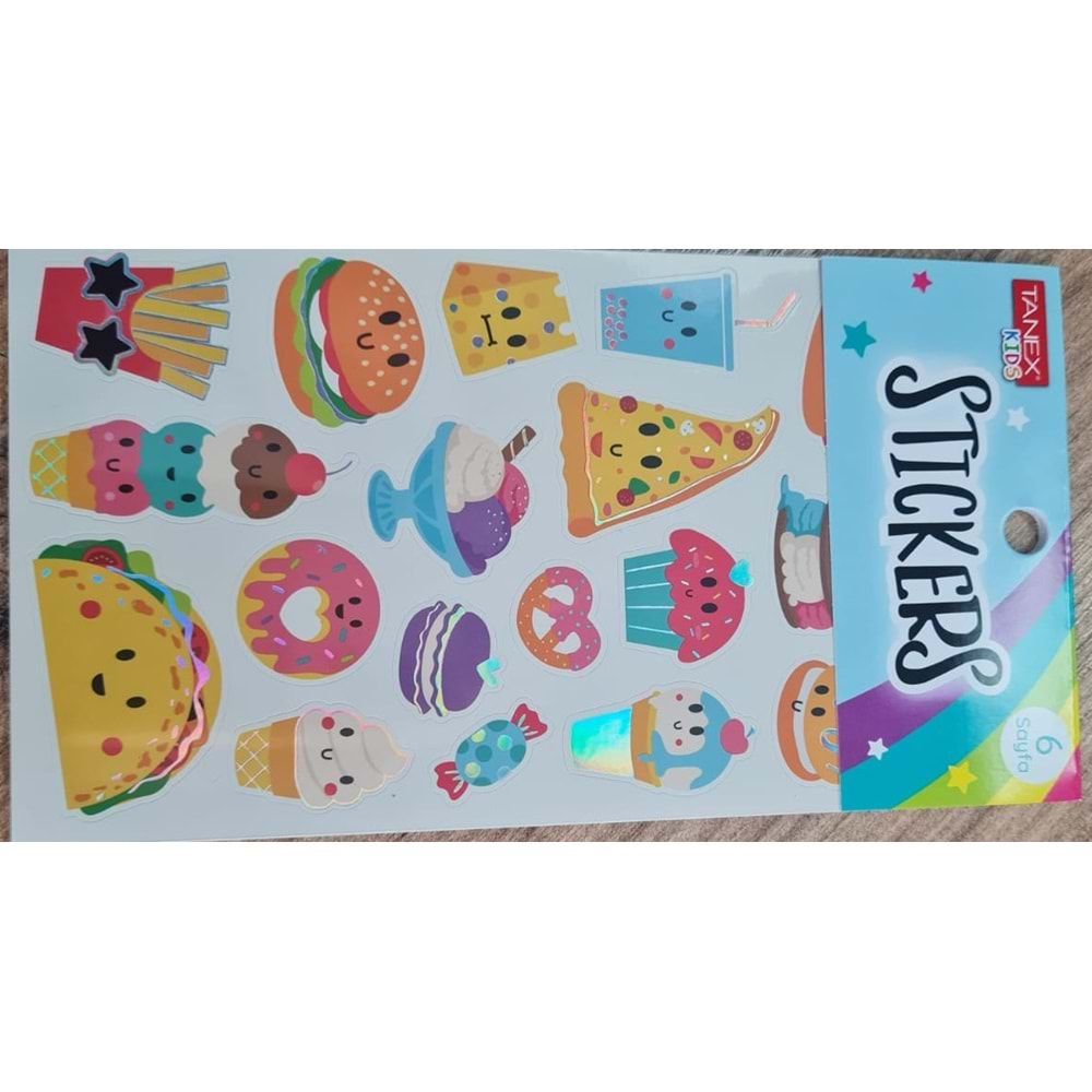 Tanex Stickers Amazing Day 6 Sayfa Paste Meyve