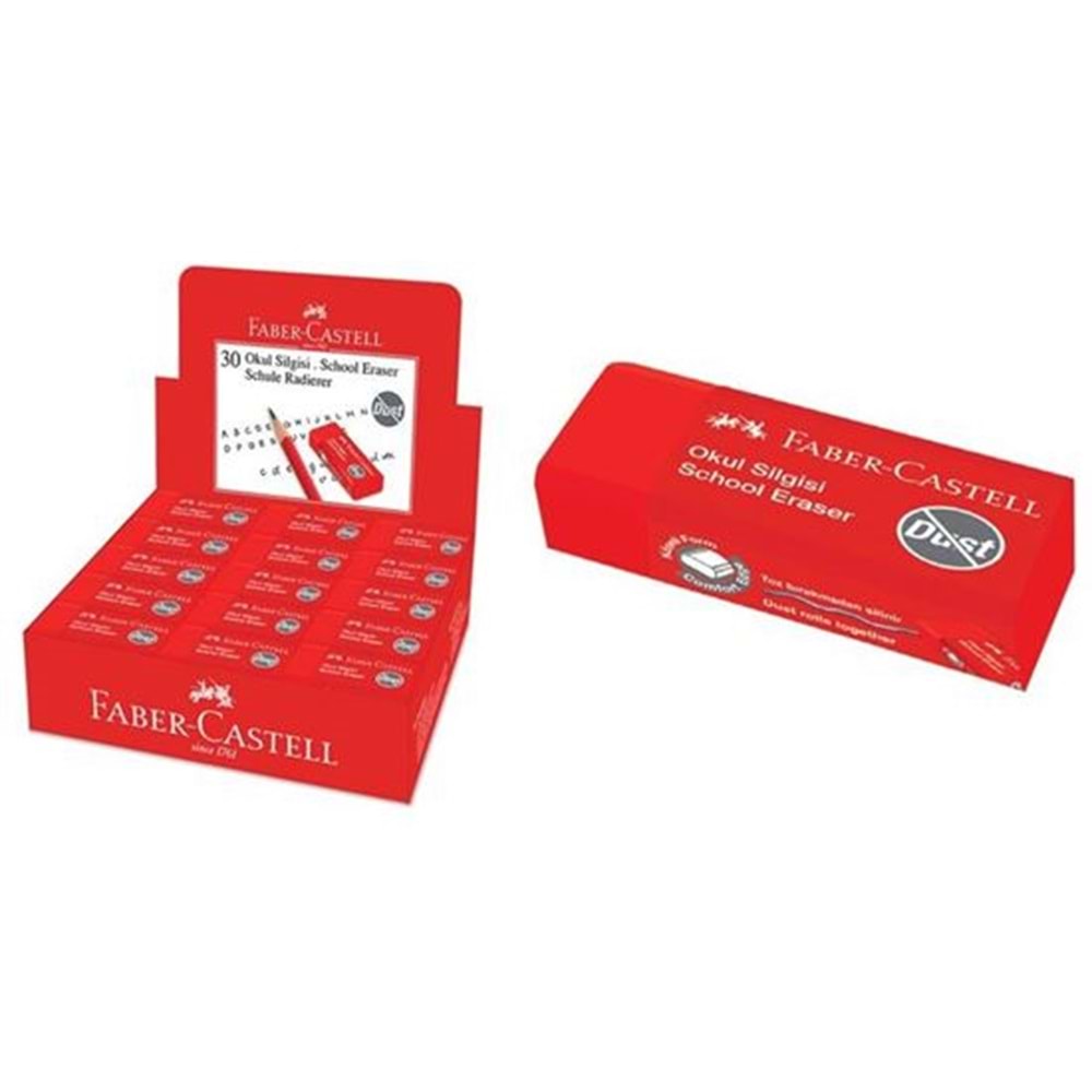 Faber Castell 187223 Okul Silgisi Kırmızı Küçük
