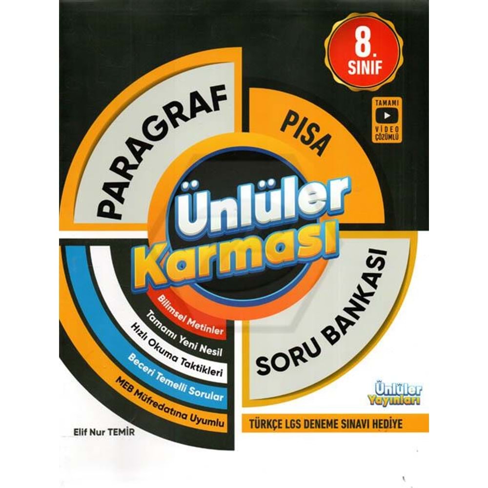 Ünlüler Karması Lgs Paragraf Soru Bankası