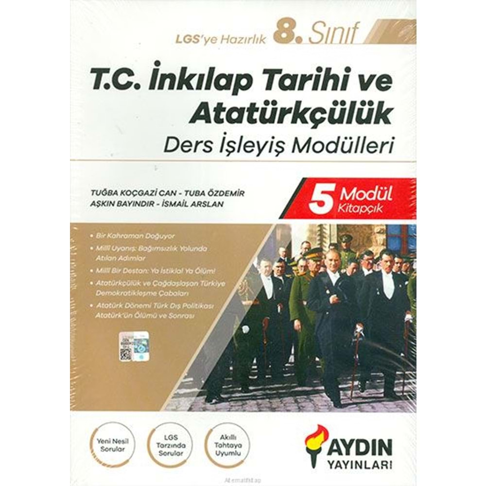 Aydın 8. Sınıf İnkılap Tarihi ve Atatürkçülük Ders İşleyiş Modülleri