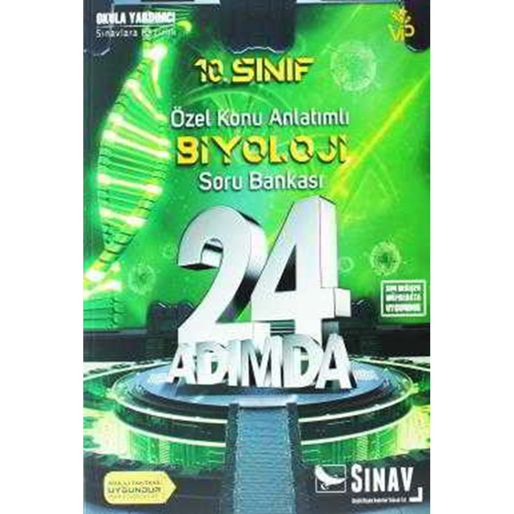 SINAV 10 SINIF 24 ADIMDA BİYOLOJİ SORU 2019