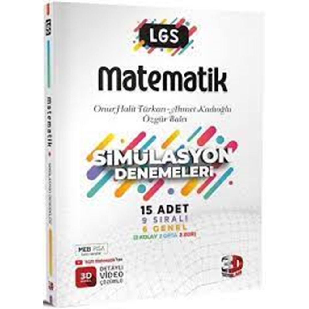 3d LGS Similasyon Denemeleri Matematik