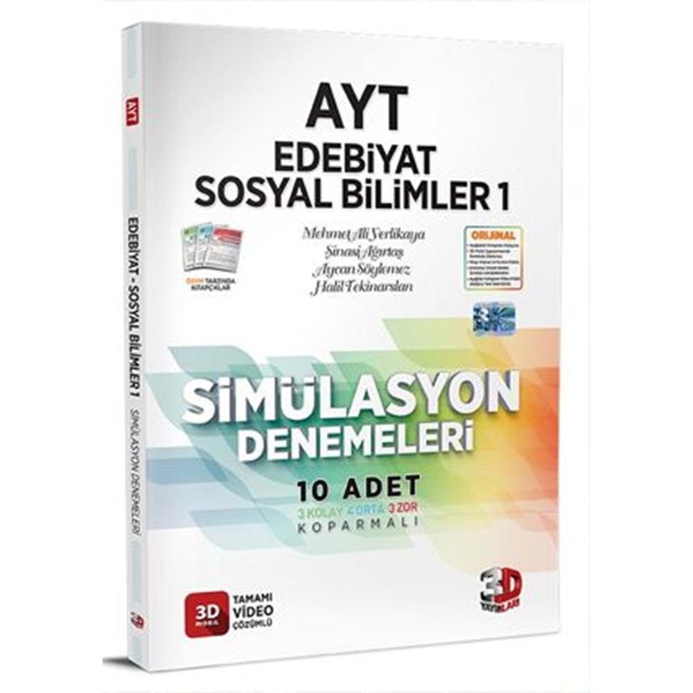 3D Ayt Edebiyat Sosyal Bilimler 1