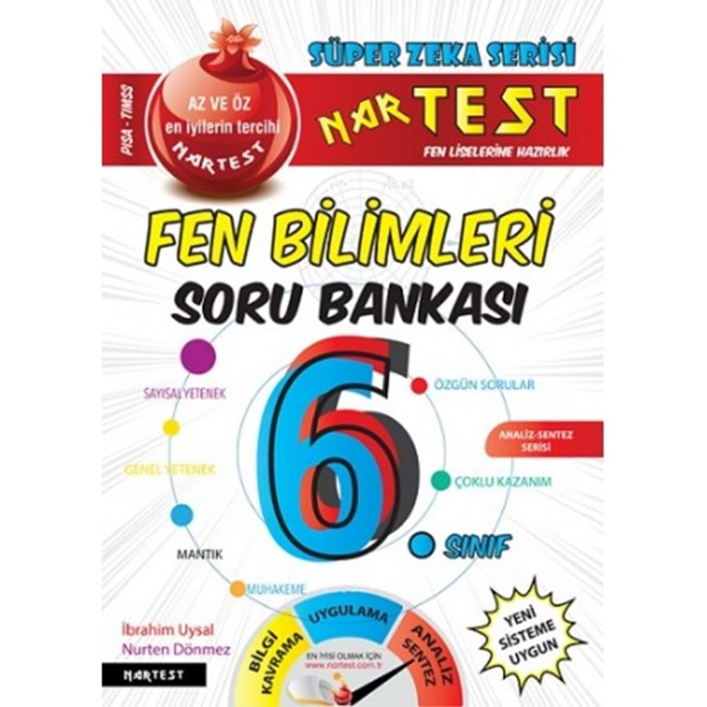 6. SINIF SÜPER ZEKA FEN BİLİMLERİ SORU BANKASI (MAVİ SERİ İLE AYNI KİTAP)