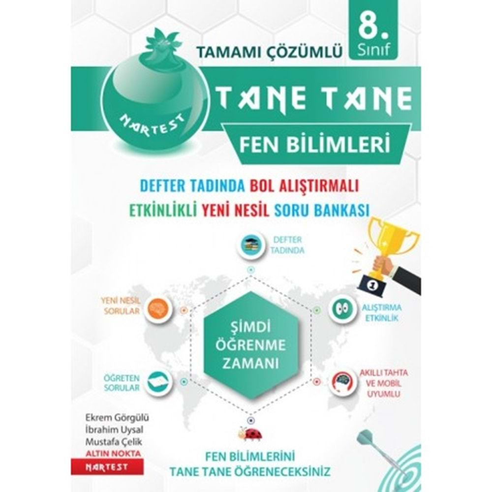 Nar Test Tane Tane 8. Sınıf Fen Bilimleri Defter Soru Bankası