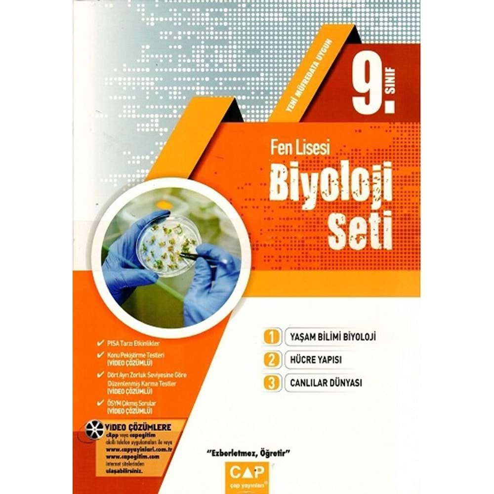 ÇAP 9. SINIF FASİKÜL FEN LİSESİ BİYOLOJİ FASİKÜL