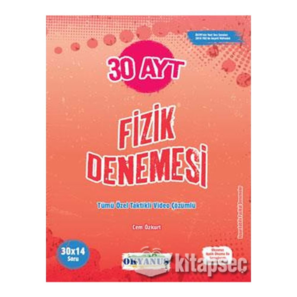 Ayt 30 Fizik Denemesi