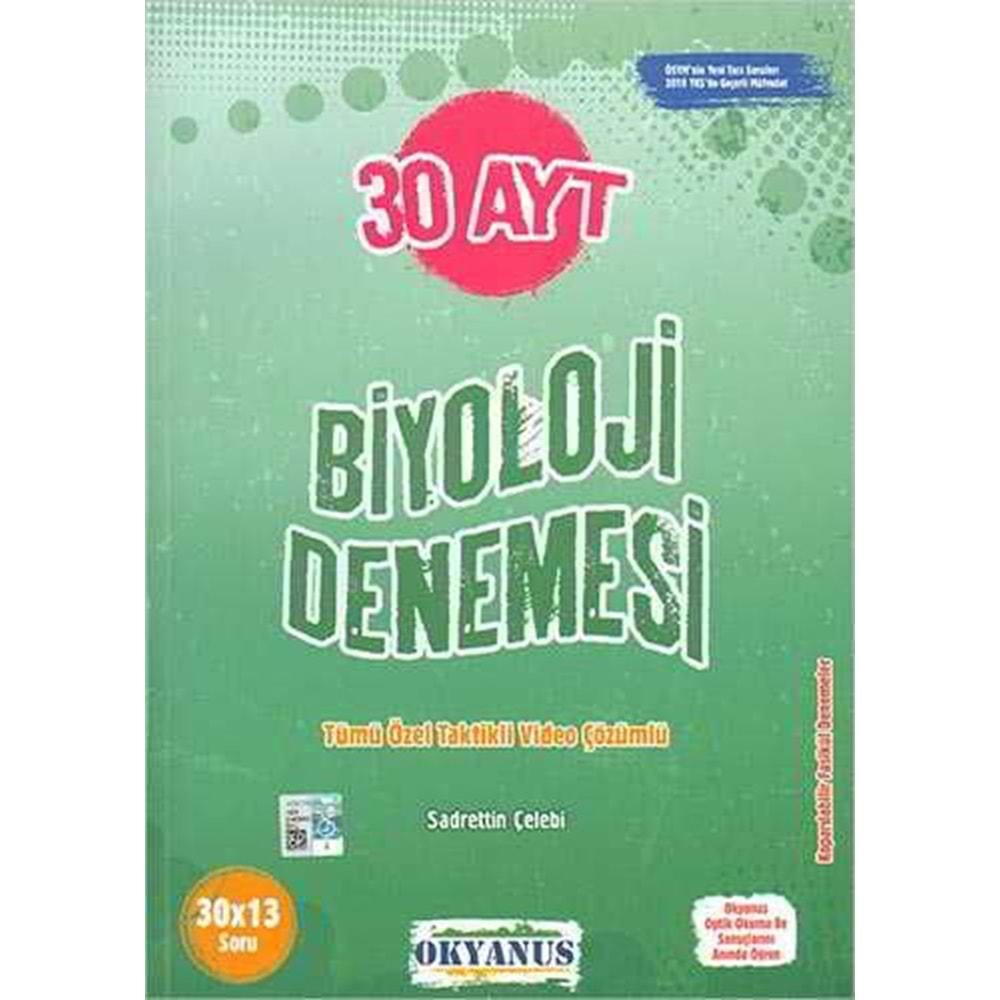 Ayt 30 Biyoloji Denemesi