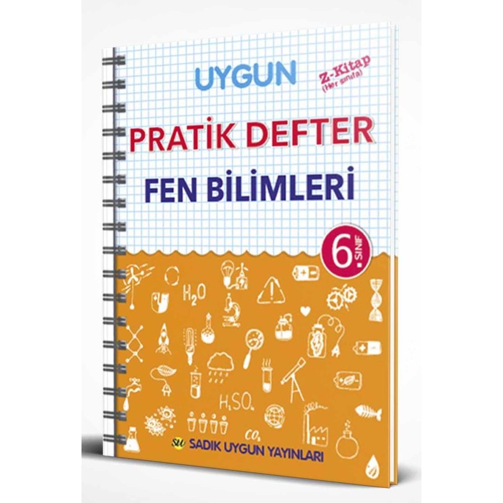 Uygun 6. Sınıf Fen Bilimleri Pratik Defter