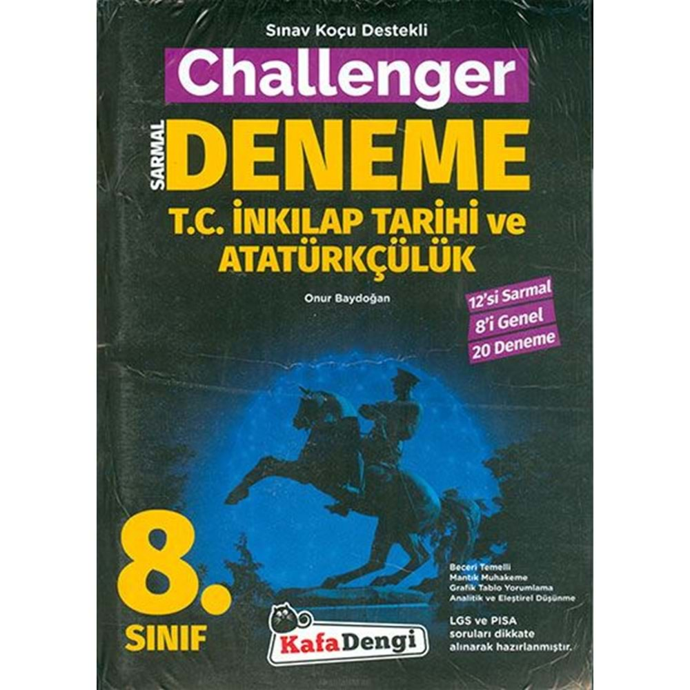 8.Sınıf Challenger İnkılap Tarihi Branş Denemesi (20'li) (Tümü Video Çözümlü)