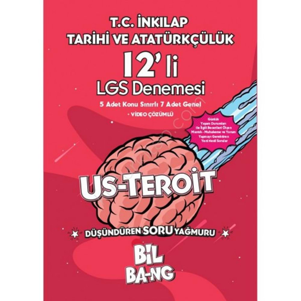 Bilbang 8. Sınıf T.C İnkılap Tarihi Ve Atatürkçülük 12'Li LGS Denemesi