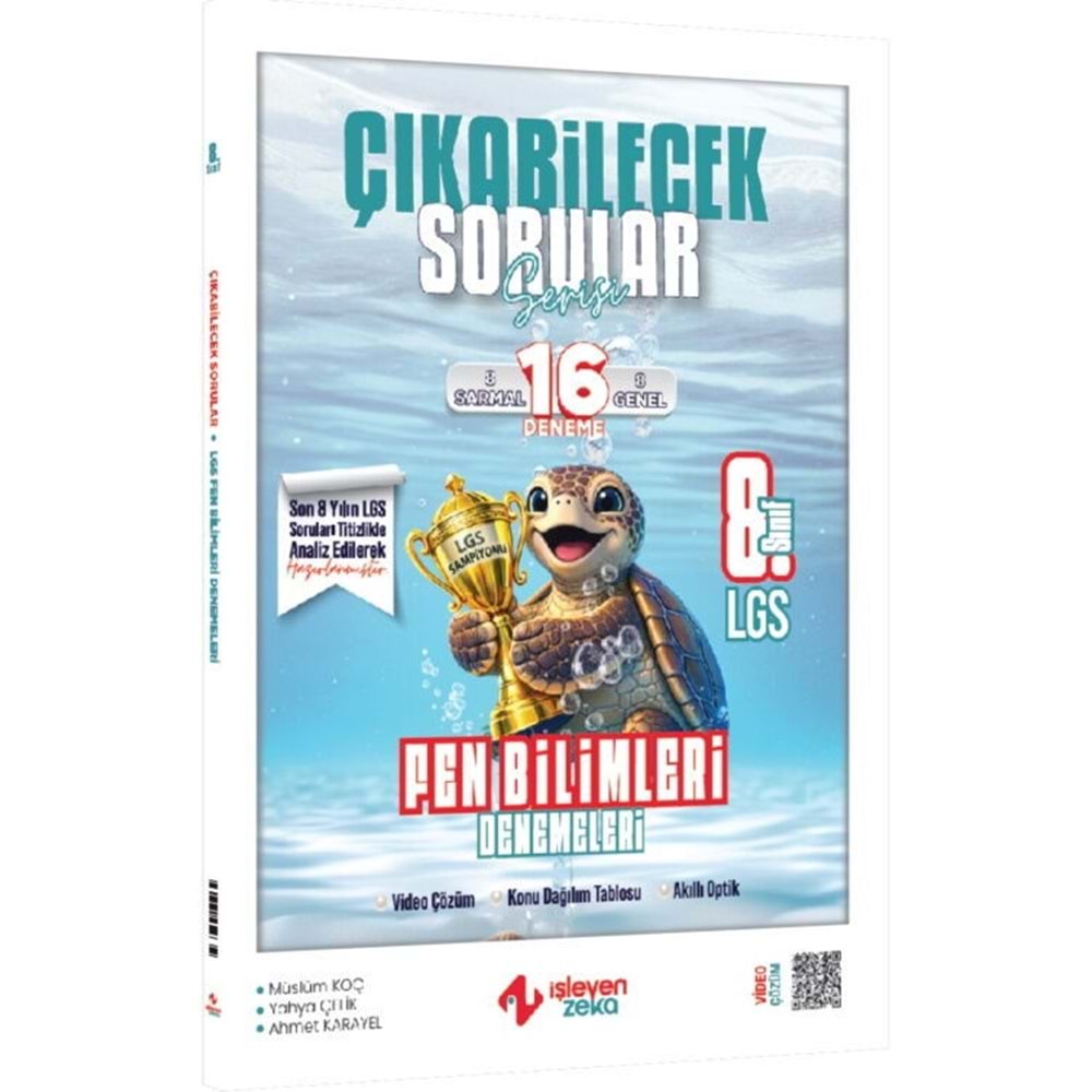 İşleyen Zeka 8. Sınıf LGS Fen Bilimleri Çıkabilecek Sorular Denemeler