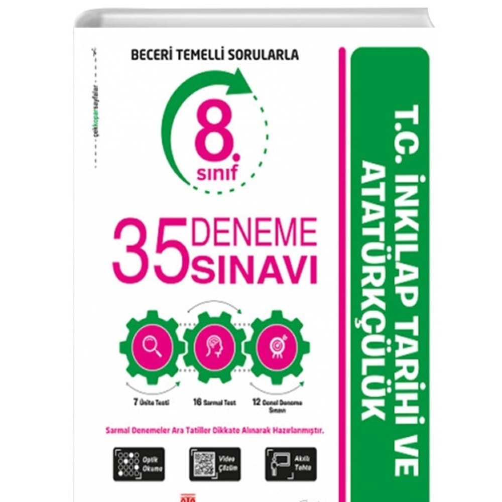 Ata LGS 8. Sınıf T.C İnkılap Tarihi Branş Denemesi 35 Adet