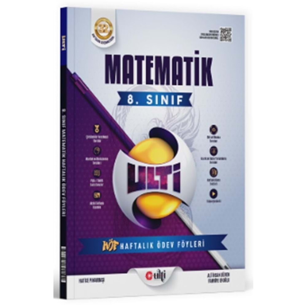 Ulti Yayınları 8. Sınıf LGS Matematik Haftalık Ödev Föyleri