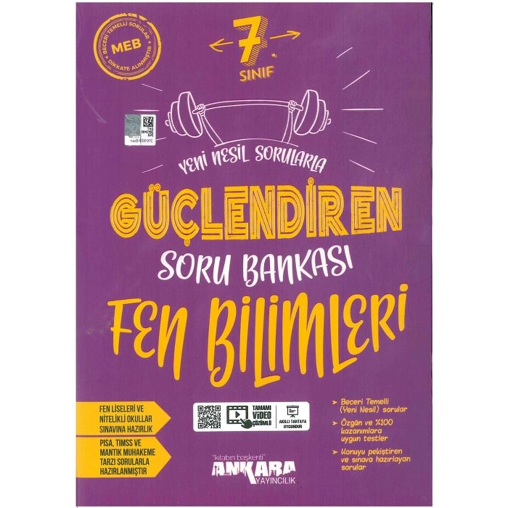 Ankara Güçlendiren 7. Sınıf Fen Bilimleri Soru Bankası