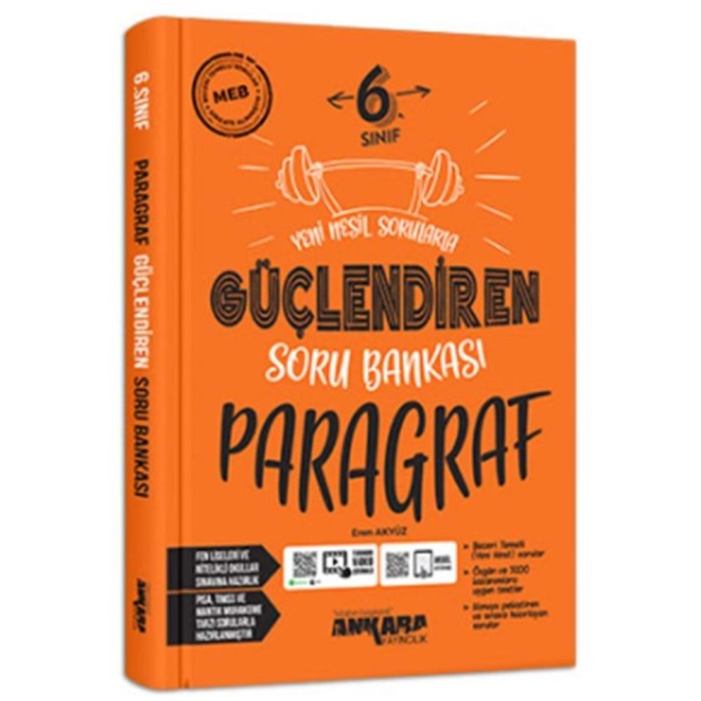 Ankara Güçlendiren 6. Sınıf Paragraf Soru Bankası