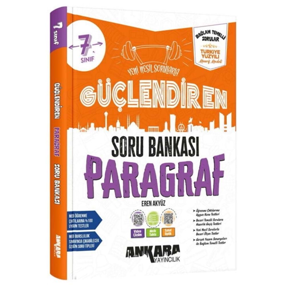 Ankara Yayıncılık 7. Sınıf Paragraf Güçlendiren Soru Bankası