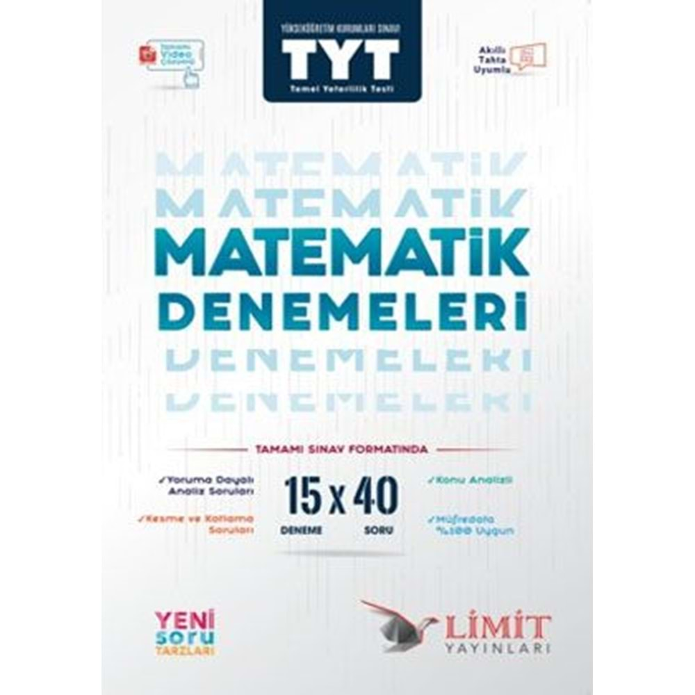 Limit AYT Matematik Denemeleri 15X40