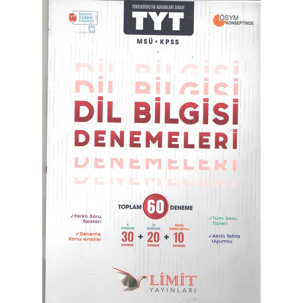 Limit tyt Dil Bilgisi Denemeleri