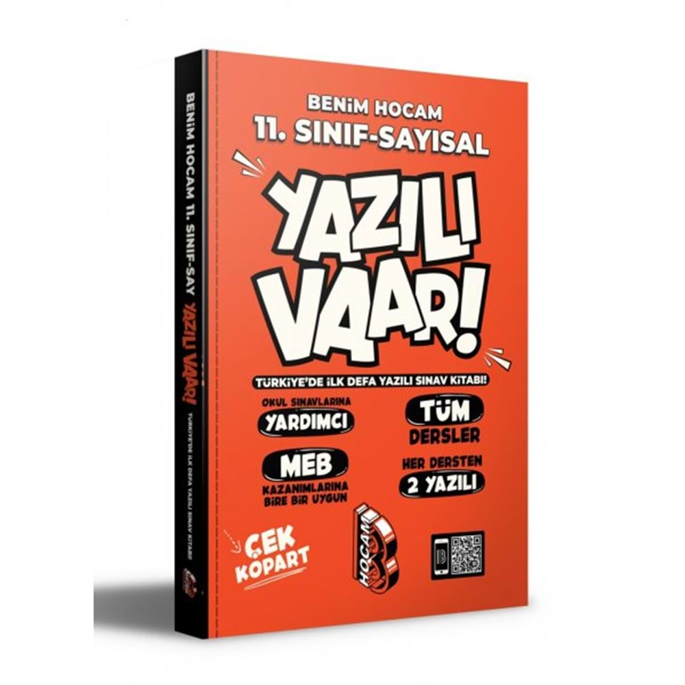 Benim Hocam 11. Sınıf Sayısal Yazılı Vaar