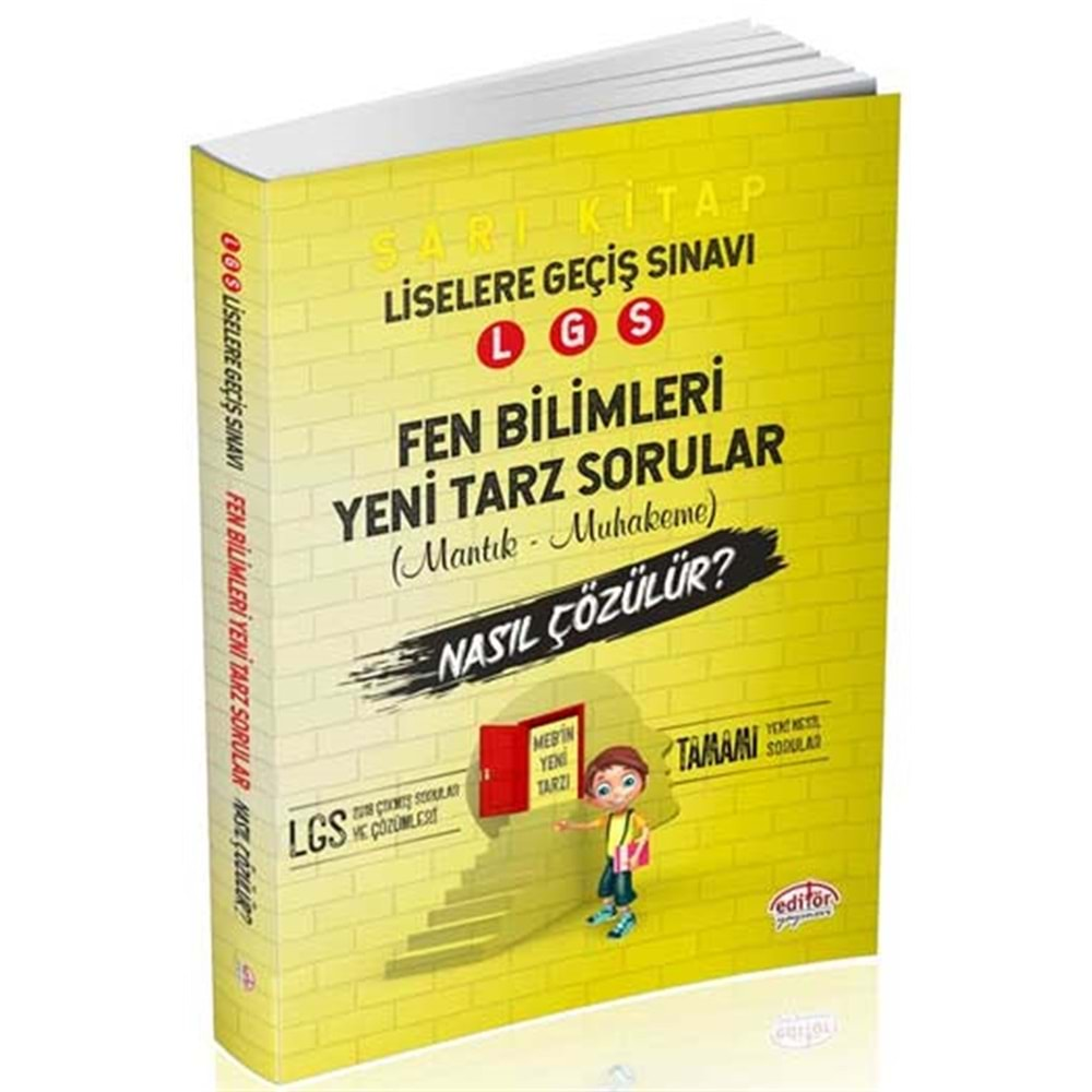 EDİTÖR 8 LGS FEN BİLİMLERİ MANTIK MUHAKEME S.N.Ç K.A.