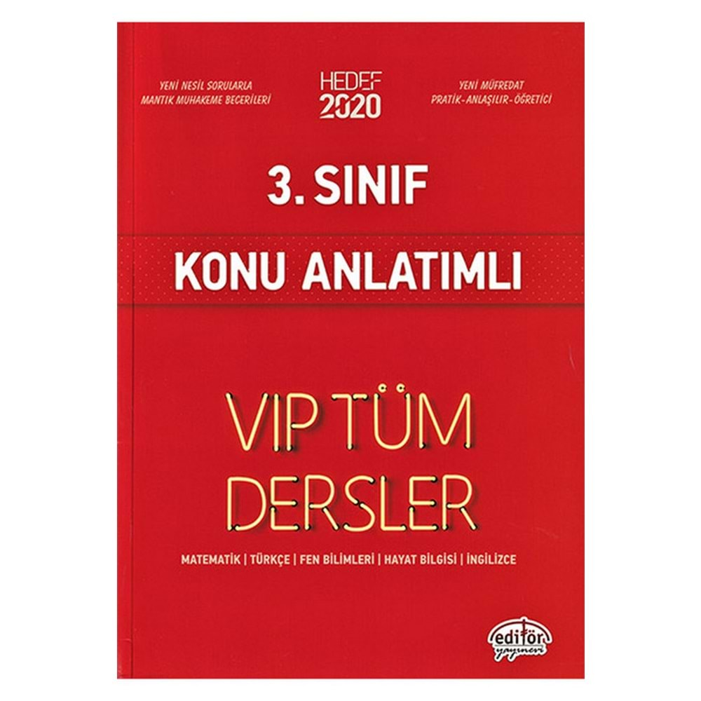 EDİTÖR TÜM DERSLER 3. SINIF KONU ANLATIMLI