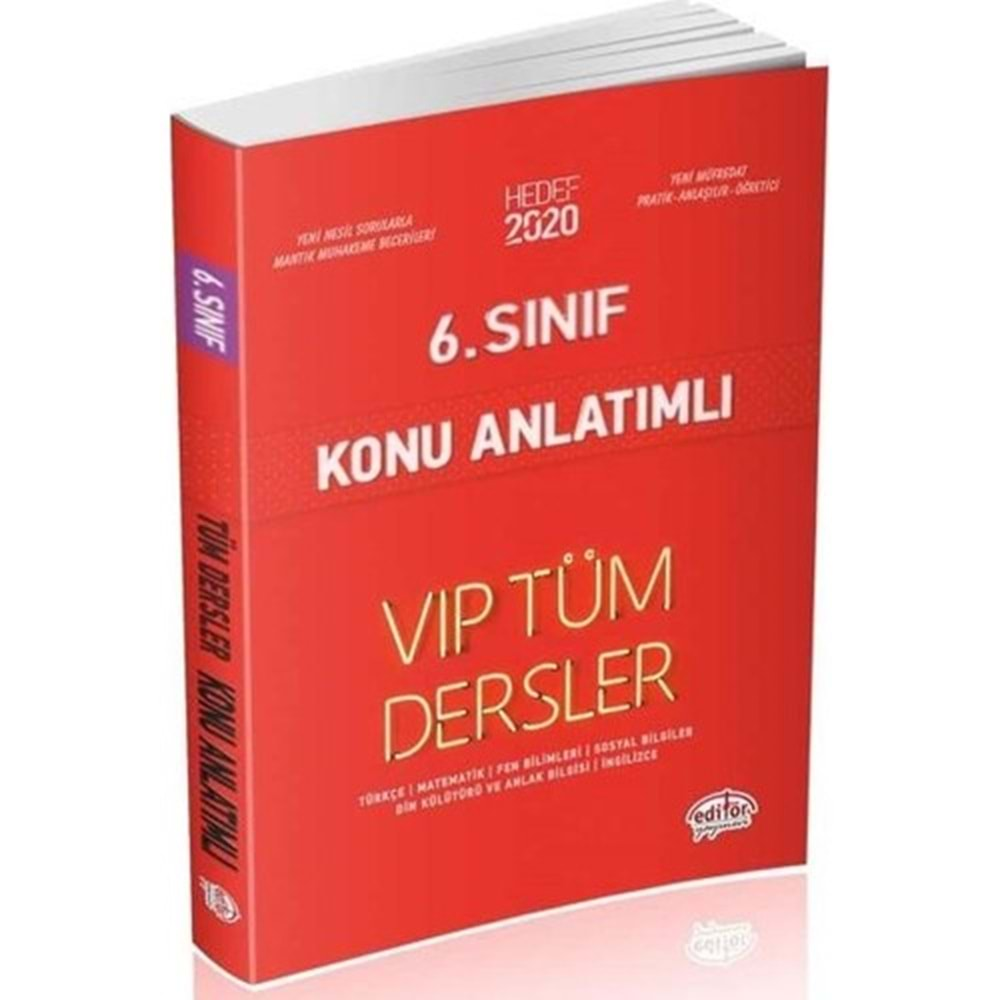 EDİTÖR TÜM DERSLER 6. SINIF KONU ANLATIMLI