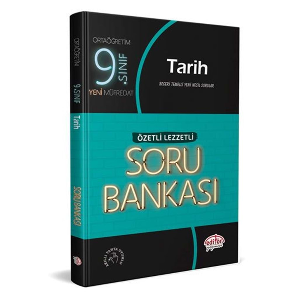 EDİTÖR 9. SINIF LEZZETLİ ÖZETLİ SORU BANKASI TARİH