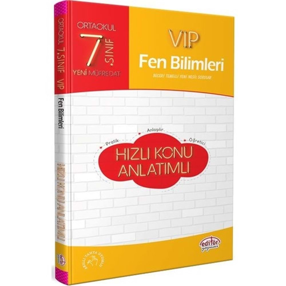 EDİTÖR 8. SINIF VİP KONU ANLATIMLI FEN BİLİMLERİ